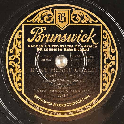 If-my-heart-could-only-talk_music-in-the-russ-morgan-manner-Brunswick 7814 record label