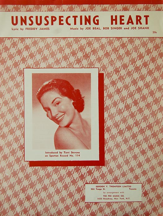 Unsuspecting Heart-Sheetmusic, photo of Terri Stevens