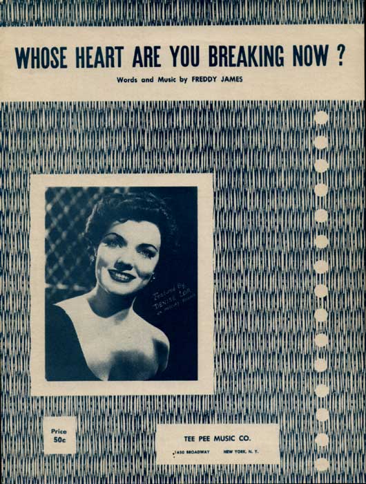 Whose Heart are you Breaking Now-Sheetmusic w/ Denise Lor