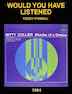 Shades Of A Genius Album cover with title: Would You Have Listened and songwriter name: Teddy Powell, thumbnail