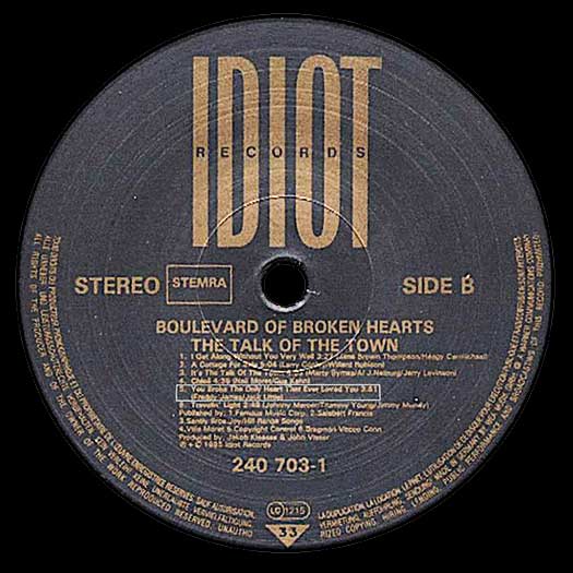 BASTA 30-9033-2 CD label Boulevard of Broken Dreams Orch