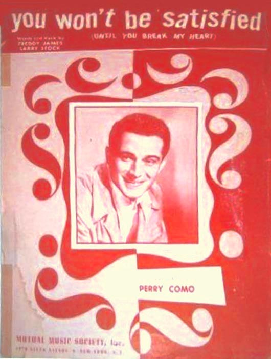 s
              Sheetmusic w/Perry Como