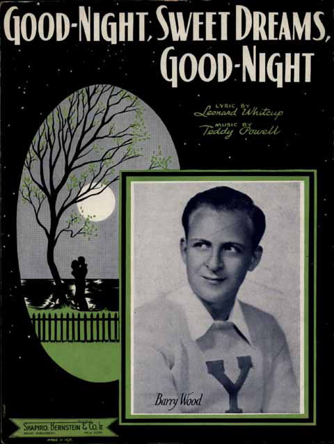 GoodNight,SweetDream, Sheetmusic w/Barry Wood