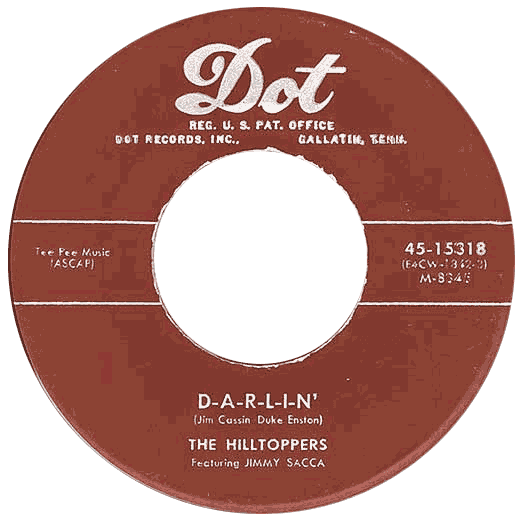 Dot 45-15318 record label, The Hilltoppers
