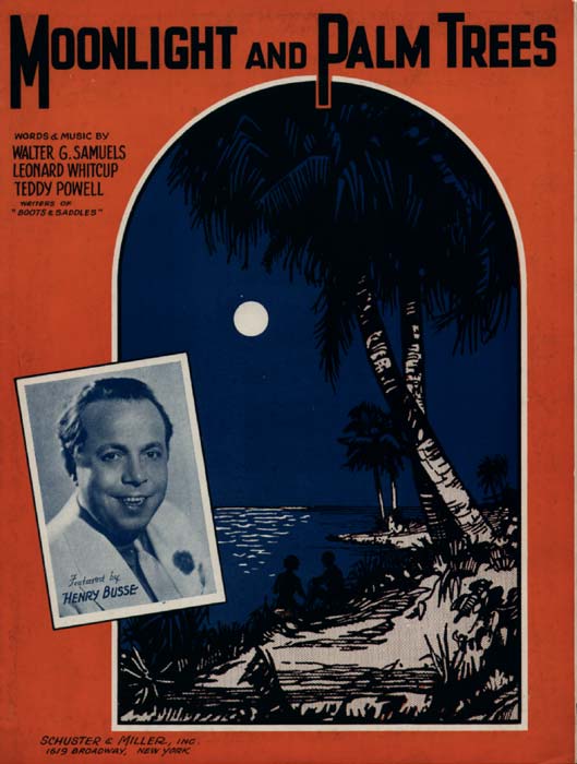 Moonlight and PalmTrees-Sheetmusic with Henry Busse