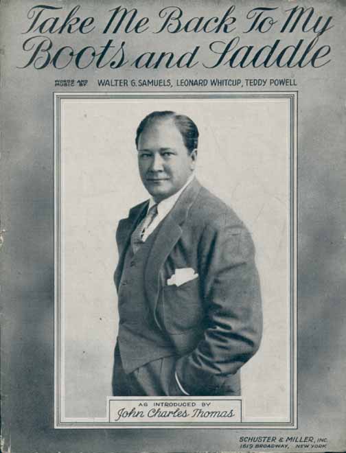 Boots and Saddle Sheetmusic w/ J. C. Thomas